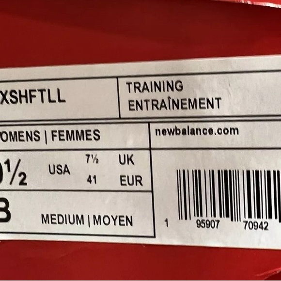 New Balance Women's Fuelcell Shift TR Sneaker, Size 9.5 M - Picture 6 of 6